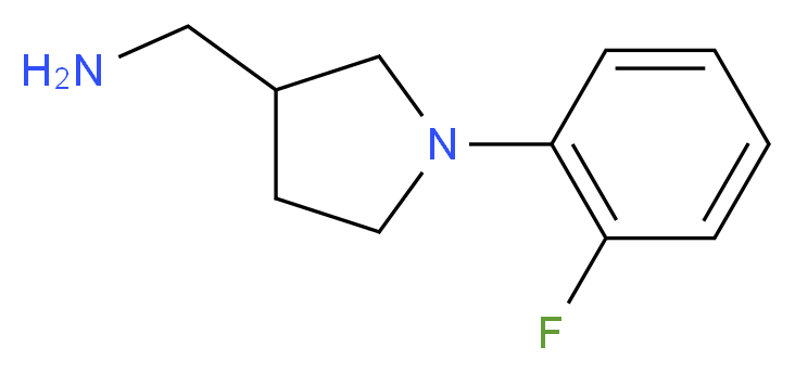 1-[1-(2-fluorophenyl)-3-pyrrolidinyl]methanamine_分子结构_CAS_479089-93-5)