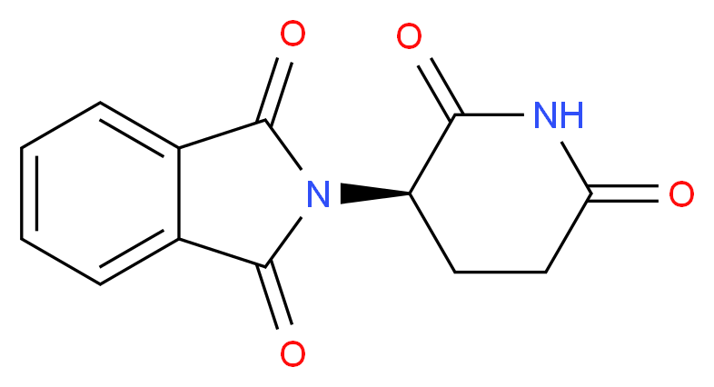 (+)-Thalidomide_分子结构_CAS_2614-06-4)