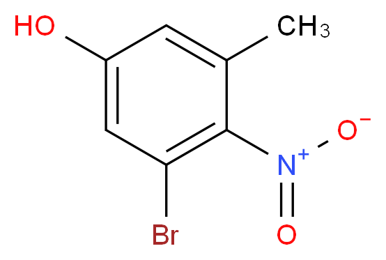 3-bromo-5-methyl-4-nitrophenol_分子结构_CAS_93796-59-9)