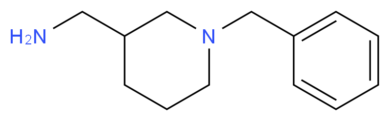 (1-benzylpiperidin-3-yl)methanamine_分子结构_CAS_124257-62-1