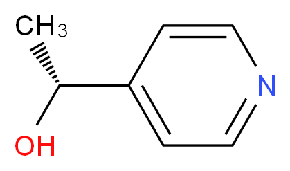 (1R)-1-(pyridin-4-yl)ethan-1-ol_分子结构_CAS_27854-88-2