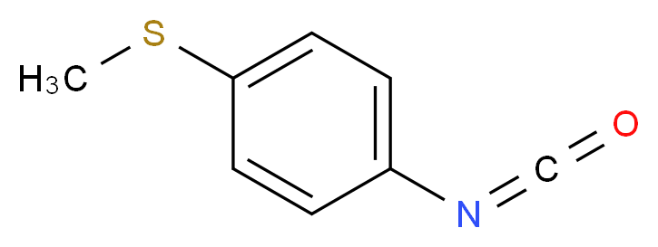 1-isocyanato-4-(methylsulfanyl)benzene_分子结构_CAS_1632-84-4