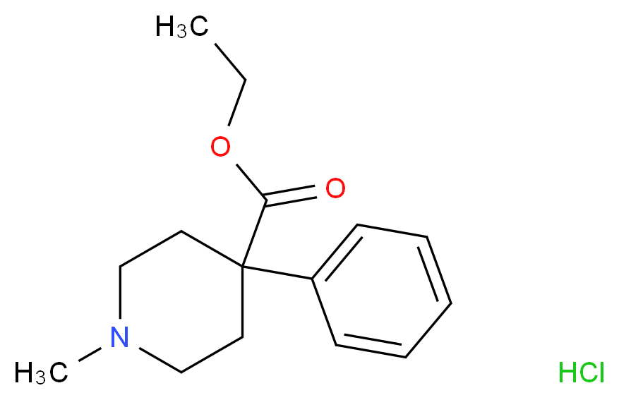 Meperidine Hydrochloride_分子结构_CAS_50-13-5)