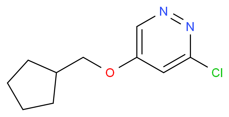 3-Chloro-5-(cyclopentylMethoxy)pyridazine_分子结构_CAS_1346691-30-2)