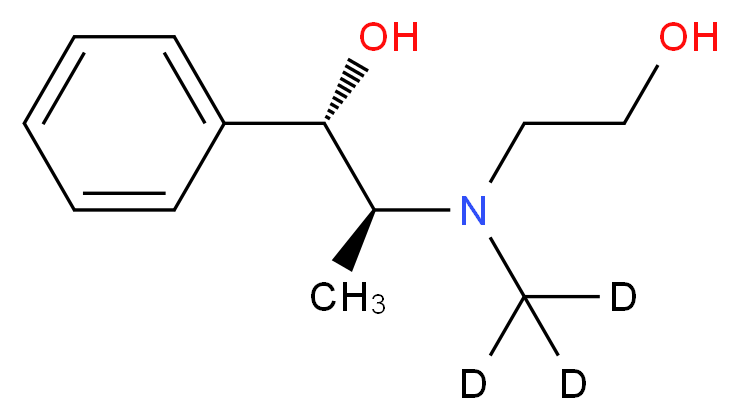 N-(2-Hydroxyethyl) Pseudoephedrine-d3_分子结构_CAS_)
