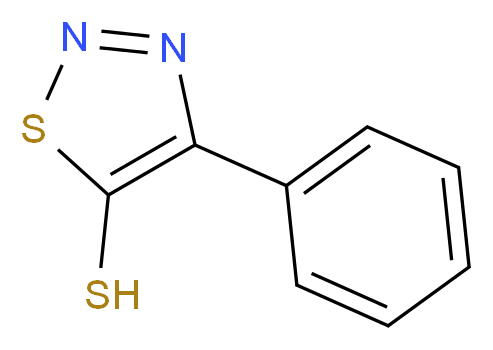 4-Phenyl-1,2,3-thiadiazol-5-ylhydrosulfide_分子结构_CAS_)