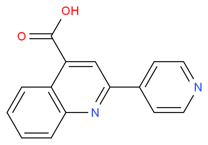 2-(pyridin-4-yl)quinoline-4-carboxylic acid_分子结构_CAS_14228-23-0