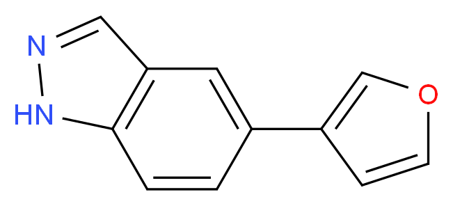 5-FURAN-3-YL-1H-INDAZOLE_分子结构_CAS_885272-45-7)