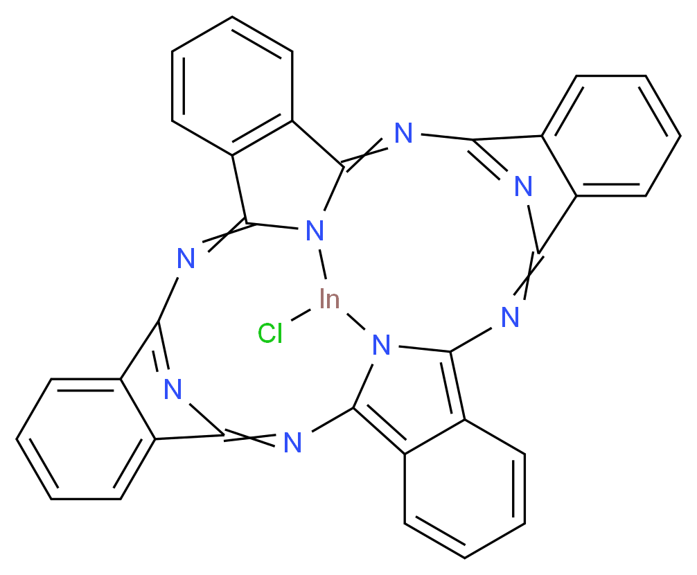 PHTHALOCYANINE, CHLORO INDIUM_分子结构_CAS_19631-19-7)