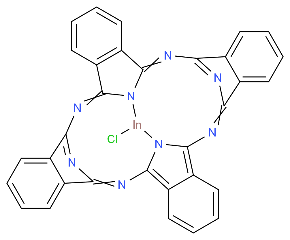 38-chloro-9,18,27,36,37,39,40,41-octaaza-38-indadecacyclo[17.17.3.1^{10,17}.1^{28,35}.0^{2,7}.0^{8,37}.0^{11,16}.0^{20,25}.0^{26,39}.0^{29,34}]hentetraconta-1,3,5,7,9,11,13,15,17(41),18,20,22,24,26,28(40),29,31,33,35-nonadecaene_分子结构_CAS_19631-19-7