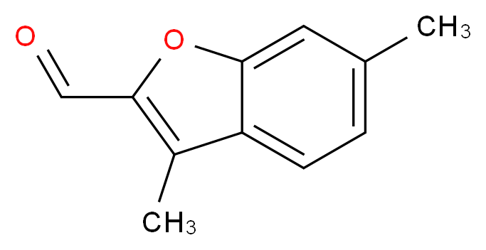 3,6-dimethyl-1-benzofuran-2-carbaldehyde_分子结构_CAS_16820-39-6