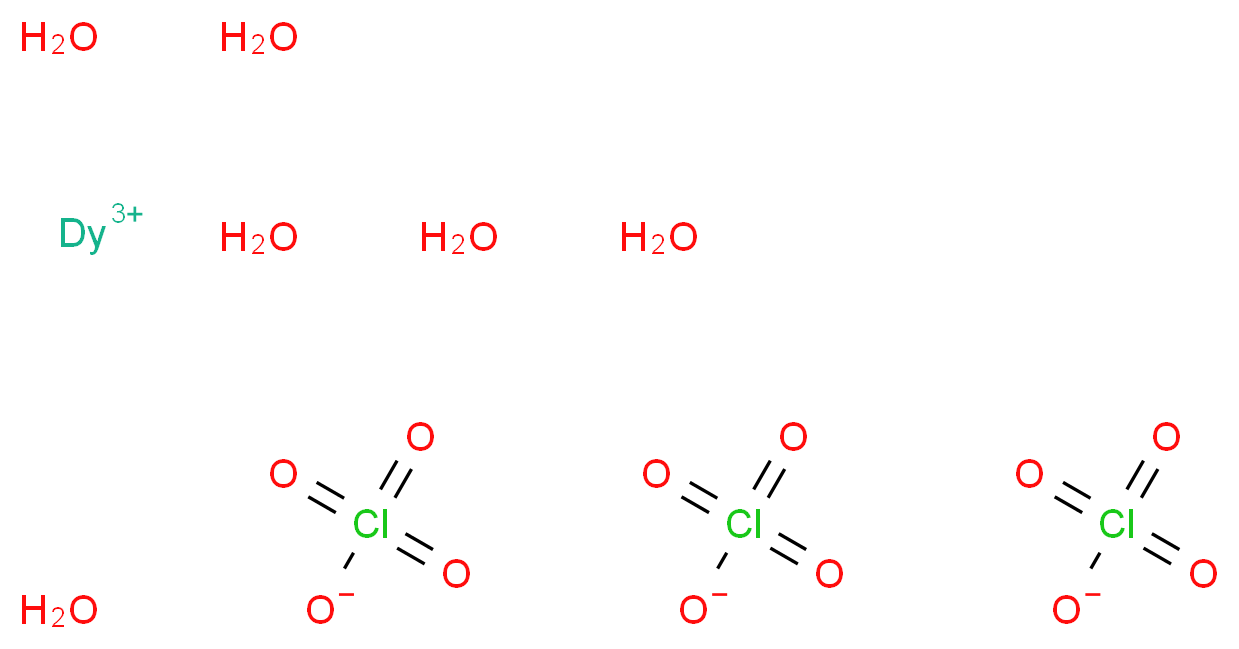 dysprosium(3+) ion hexahydrate triperchlorate_分子结构_CAS_14692-17-2