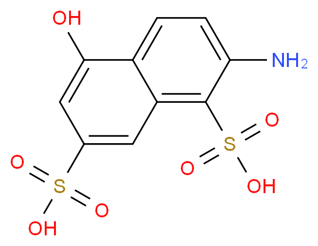 2-amino-5-hydroxyNaphthalene-1,7-disulfonic acid_分子结构_CAS_6535-70-2)