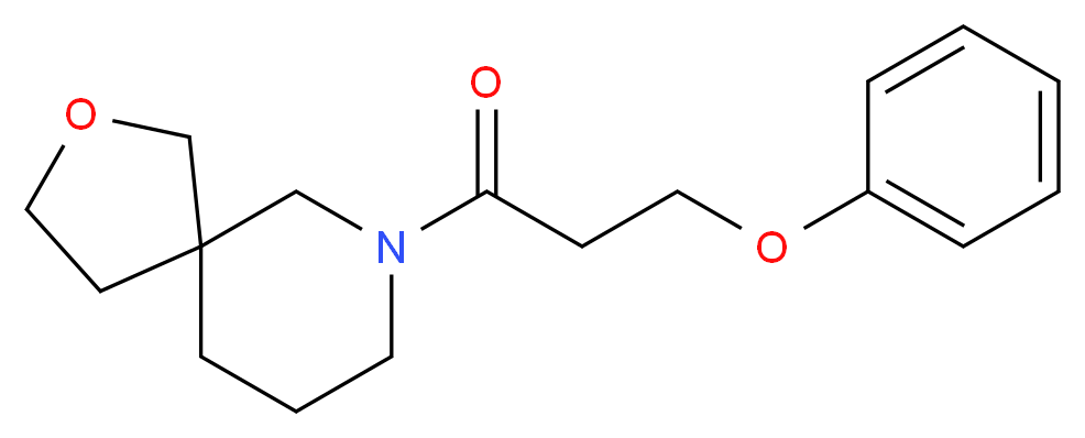 7-(3-phenoxypropanoyl)-2-oxa-7-azaspiro[4.5]decane_分子结构_CAS_)