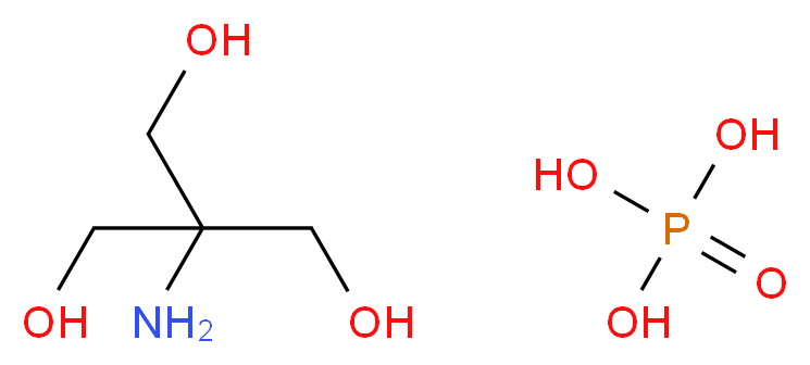 2-amino-2-(hydroxymethyl)propane-1,3-diol; phosphoric acid_分子结构_CAS_6992-39-8