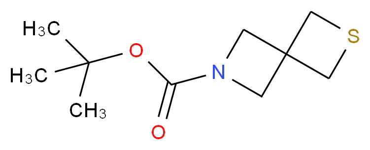 6-Thia-2-azaspiro[3.3]heptane-2-carboxylic acid tert-butyl ester_分子结构_CAS_1272412-70-0)