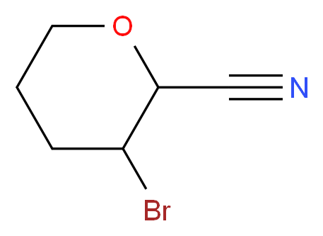 3-BroMotetrahydro-2H-pyran-2-carbonitrile_分子结构_CAS_1051940-71-6)