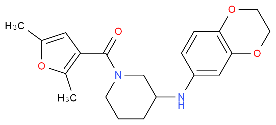 N-(2,3-dihydro-1,4-benzodioxin-6-yl)-1-(2,5-dimethyl-3-furoyl)-3-piperidinamine_分子结构_CAS_)