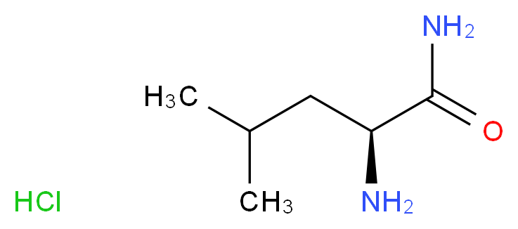 (2S)-2-amino-4-methylpentanamide hydrochloride_分子结构_CAS_10466-61-2