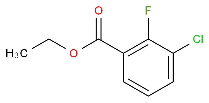 Ethyl 3-chloro-2-fluorobenzoate_分子结构_CAS_773135-55-0)