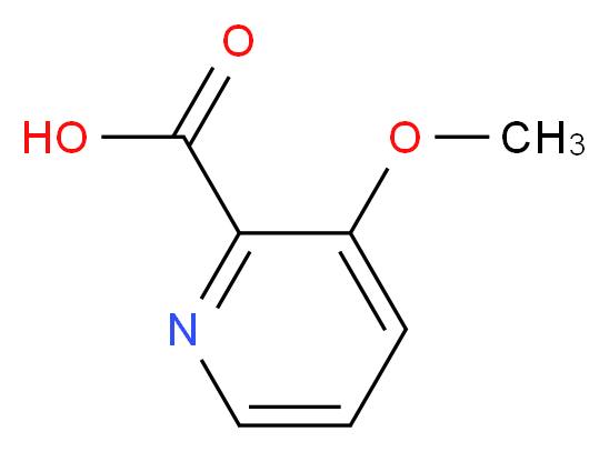 3-Methoxy-2-pyridinecarboxylic acid_分子结构_CAS_16478-52-7)