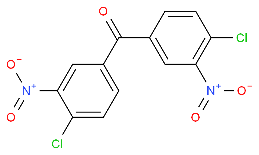 bis(4-chloro-3-nitrophenyl)methanone_分子结构_CAS_7498-65-9