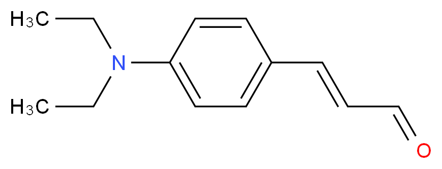 (2E)-3-[4-(diethylamino)phenyl]prop-2-enal_分子结构_CAS_22411-59-2