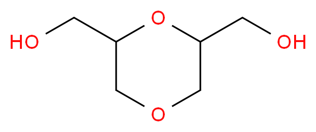 Bis(2,6-hydroxymethyl)dioxane(Mixture of Diastereomers)_分子结构_CAS_54120-69-3)