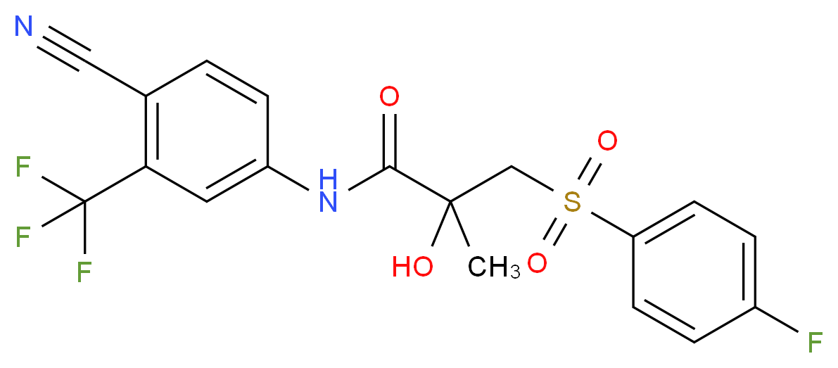 Bicalutamide (CDX)_分子结构_CAS_90357-06-5)