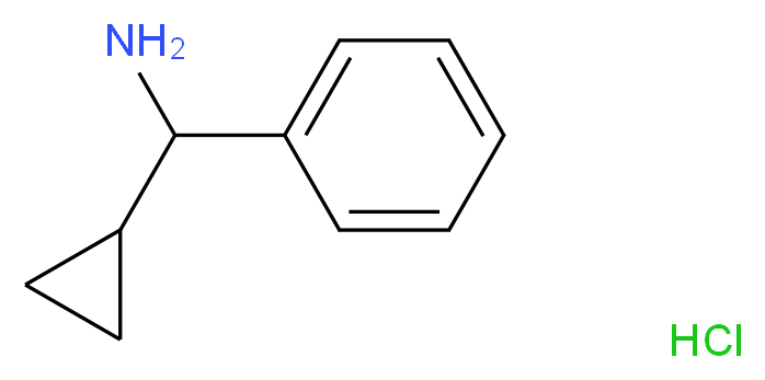 cyclopropyl(phenyl)methanamine hydrochloride_分子结构_CAS_39959-72-3