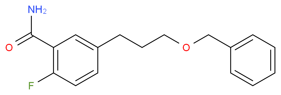 5-[3-(benzyloxy)propyl]-2-fluorobenzamide_分子结构_CAS_)