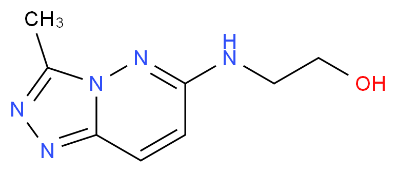 2-({3-methyl-[1,2,4]triazolo[4,3-b]pyridazin-6-yl}amino)ethan-1-ol_分子结构_CAS_915920-57-9