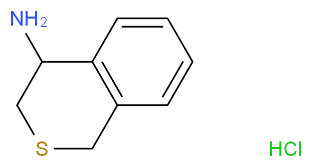 3,4-Dihydro-1H-isothiochromen-4-amine hydrochloride_分子结构_CAS_123470-16-6)