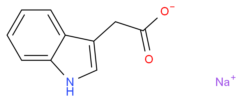 Indole-3-acetic acid sodium salt_分子结构_CAS_6505-45-9)