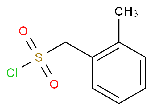 (2-methylphenyl)methanesulfonyl chloride_分子结构_CAS_92614-55-6