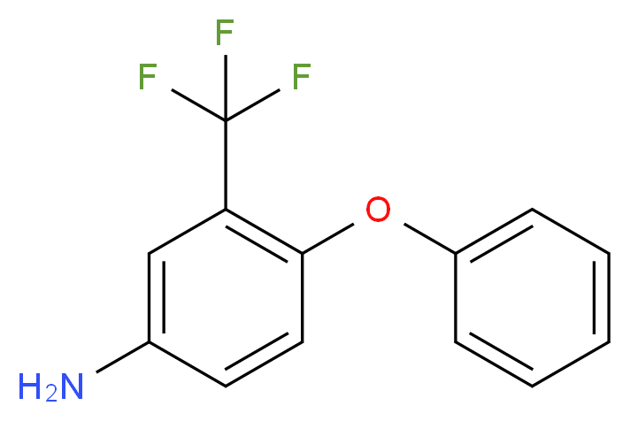 4-phenoxy-3-(trifluoromethyl)aniline_分子结构_CAS_267416-81-9