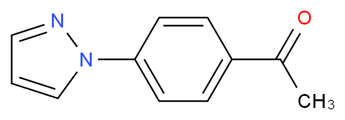 1-[4-(1H-pyrazol-1-yl)phenyl]ethan-1-one_分子结构_CAS_25699-98-3