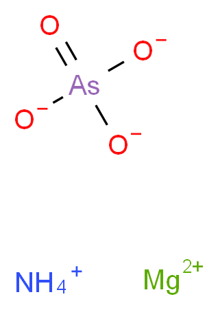 MAGNESIUM AMMONIUM ARSENATE_分子结构_CAS_14644-70-3)