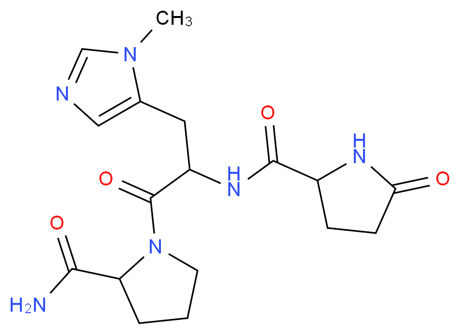 pGlu-3-Methyl-His-Pro Amide_分子结构_CAS_34367-54-9)