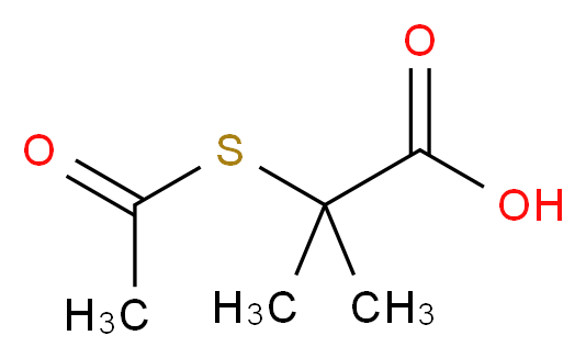 2-Acetylthioisobutyric Acid_分子结构_CAS_135937-96-1)