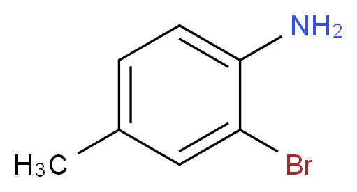 2-bromo-4-methylaniline_分子结构_CAS_583-68-6