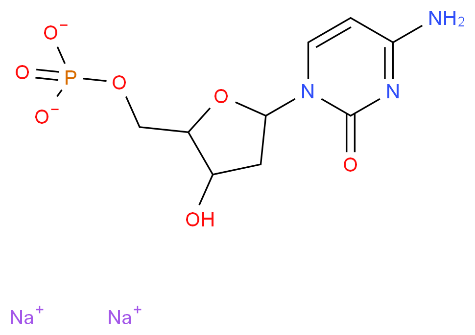 2'-DEOXYCYTIDINE-5'-MONOPHOSPHATE DISODIUM SALT HYDRATE_分子结构_CAS_13085-50-2)