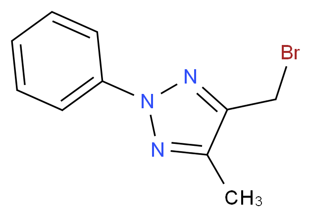 4-(Bromomethyl)-5-methyl-2-phenyl-2H-1,2,3-triazole_分子结构_CAS_13322-02-6)