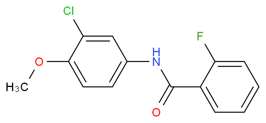 N-(3-Chloro-4-methoxyphenyl)-2-fluorobenzamide_分子结构_CAS_415943-80-5)