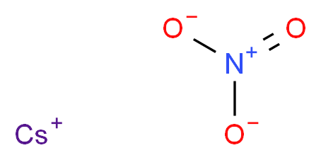 caesium(1+) ion nitrooxidane_分子结构_CAS_7789-18-6