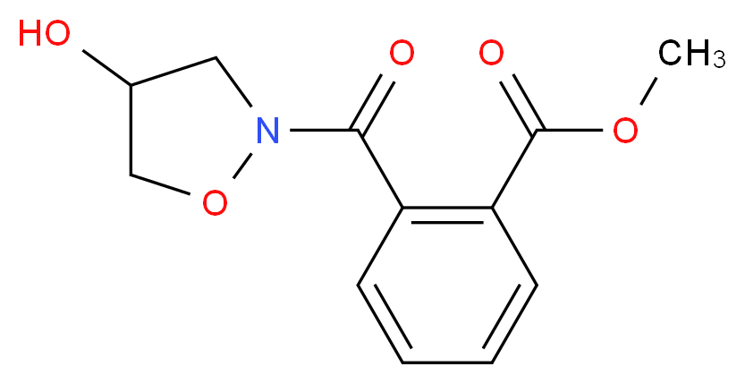 methyl 2-{[4-hydroxydihydro-2(3H)-isoxazolyl]carbonyl}benzenecarboxylate_分子结构_CAS_80041-99-2)