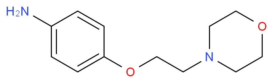 4-[2-(4-吗啉基)乙氧基]苯胺_分子结构_CAS_52481-41-1)