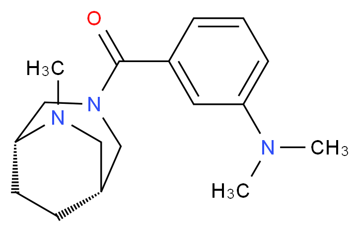N,N-dimethyl-3-{[(1R*,5R*)-6-methyl-3,6-diazabicyclo[3.2.2]non-3-yl]carbonyl}aniline_分子结构_CAS_)