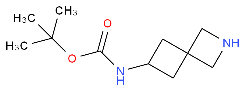 tert-butyl N-{2-azaspiro[3.3]heptan-6-yl}carbamate_分子结构_CAS_)