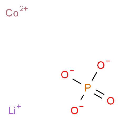 λ<sup>2</sup>-cobalt(2+) ion lithium(1+) ion phosphate_分子结构_CAS_13824-63-0